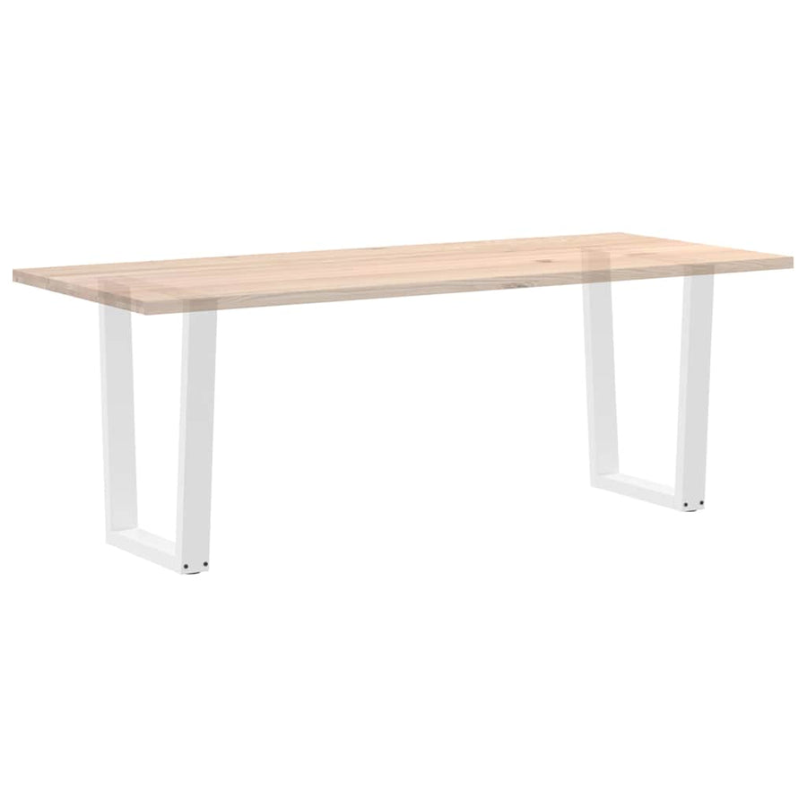 Eettafelpoten 2 St V-Vormig 60X(72-73,3) Cm Staal Wit 60 x (72-73.3) cm