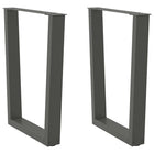 Eettafelpoten 2 st V-vormig 60x72-73,3 cm staal antraciet