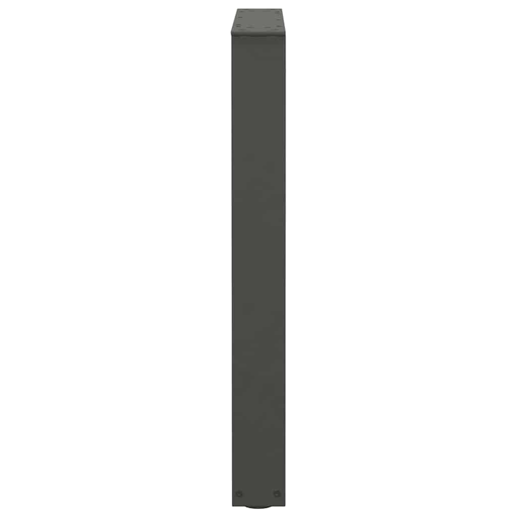 Eettafelpoten 2 st V-vormig 60x(72-73,3) cm staal antraciet