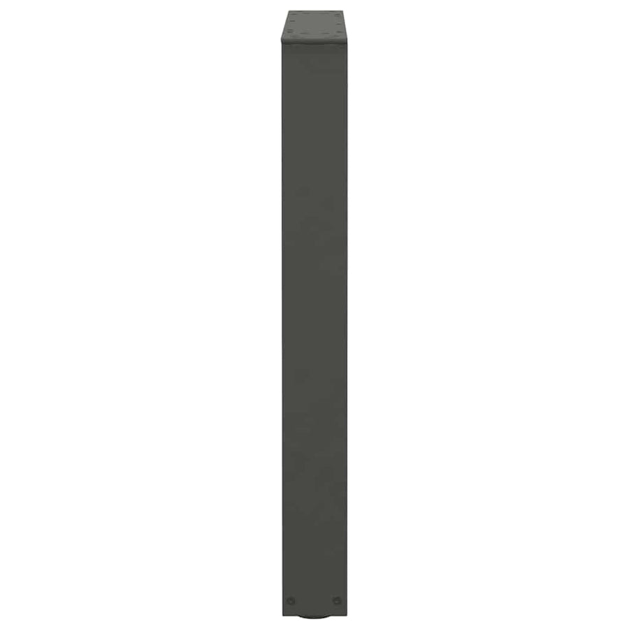 Eettafelpoten 2 st V-vormig 60x(72-73,3) cm staal antraciet