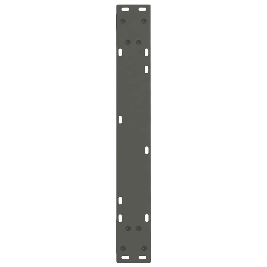 Eettafelpoten 2 st V-vormig 60x(72-73,3) cm staal antraciet