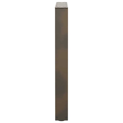 Eettafelpoten 2 st V-vormig 60x(72-73,3) cm staal naturel