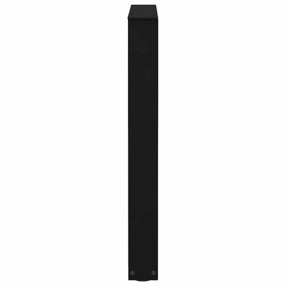 Eettafelpoten 2 st V-vormig 70x(72-73,3) cm staal zwart