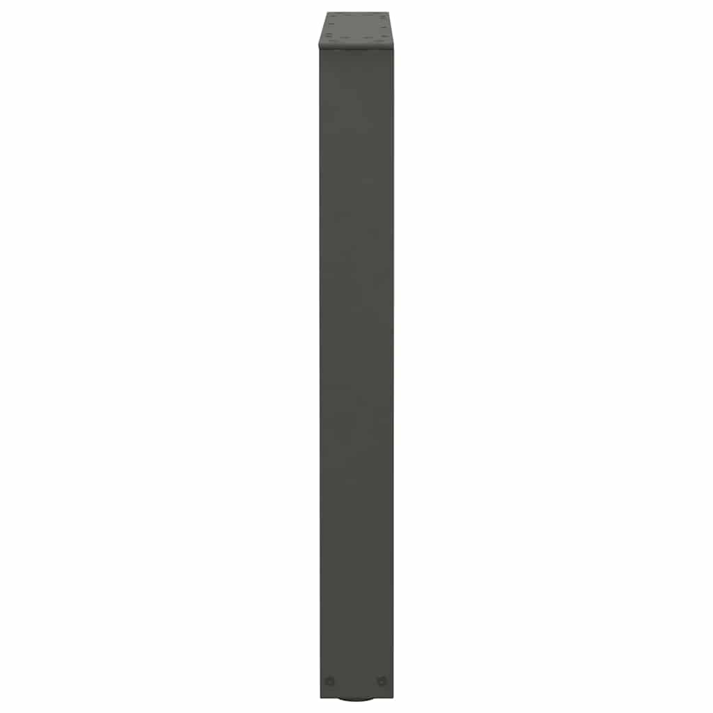 Eettafelpoten 2 st V-vormig 70x(72-73,3) cm staal antraciet
