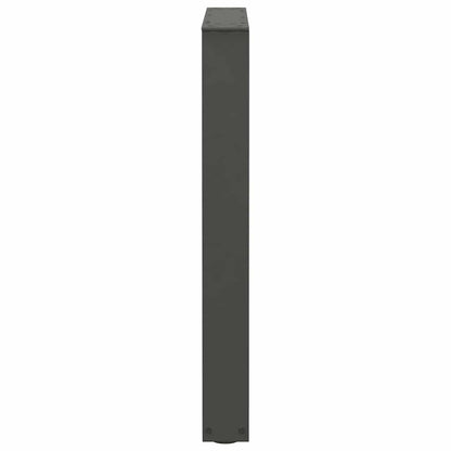 Eettafelpoten 2 st V-vormig 70x(72-73,3) cm staal antraciet