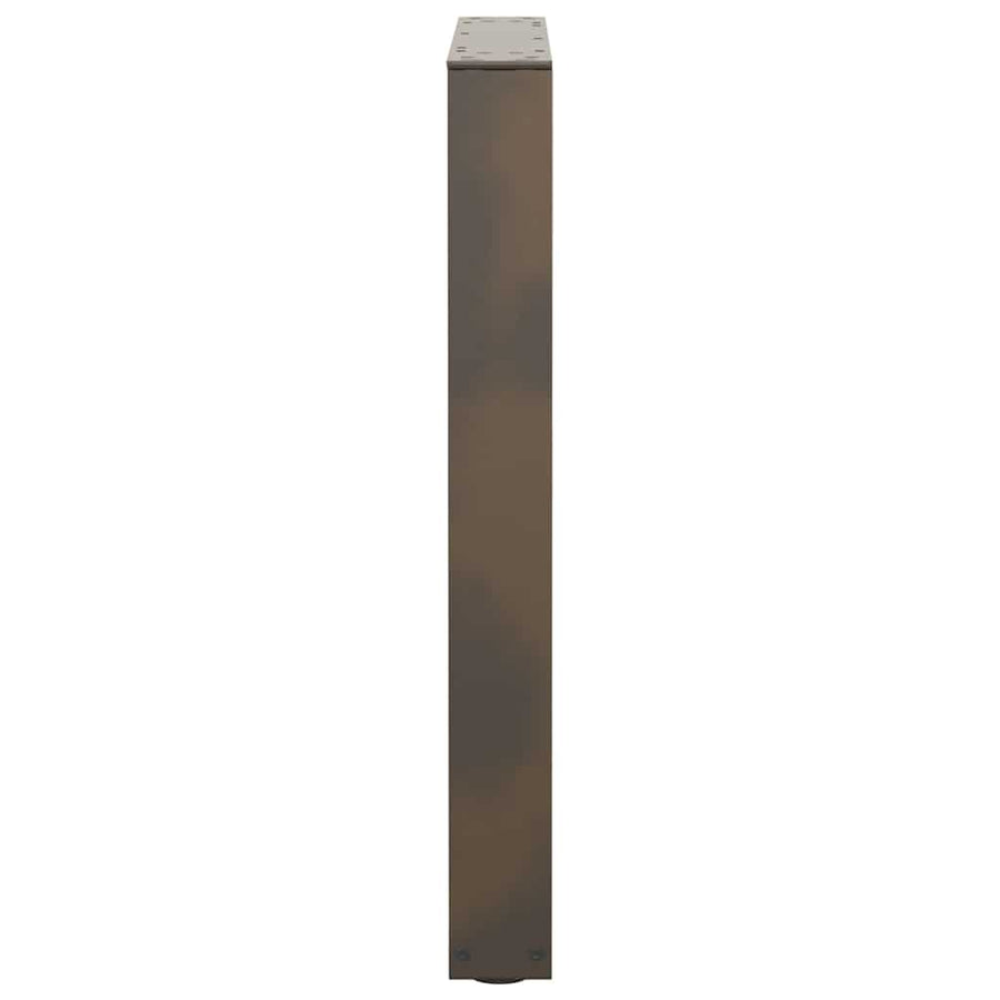 Eettafelpoten 2 st V-vormig 70x(72-73,3) cm staal naturel