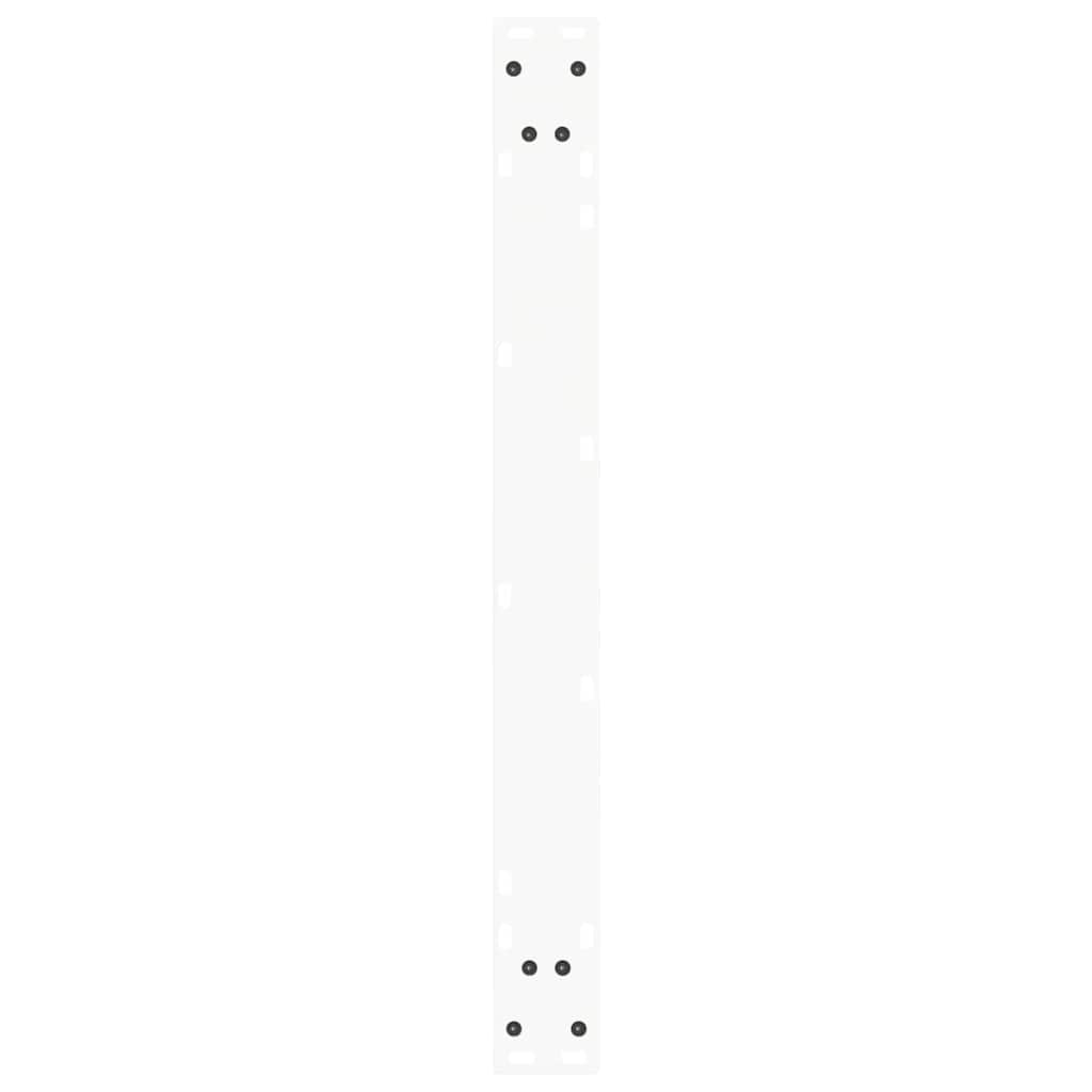 Eettafelpoten 2 st V-vormig 80x(72-73,3) cm staal wit