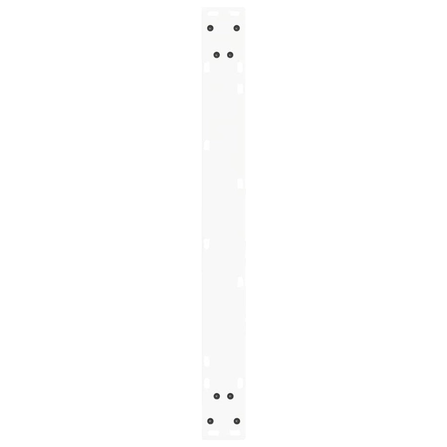 Eettafelpoten 2 st V-vormig 80x(72-73,3) cm staal wit