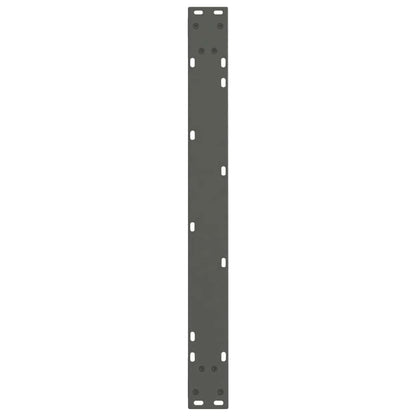 Eettafelpoten 2 st V-vormig 80x(72-73,3) cm staal antraciet