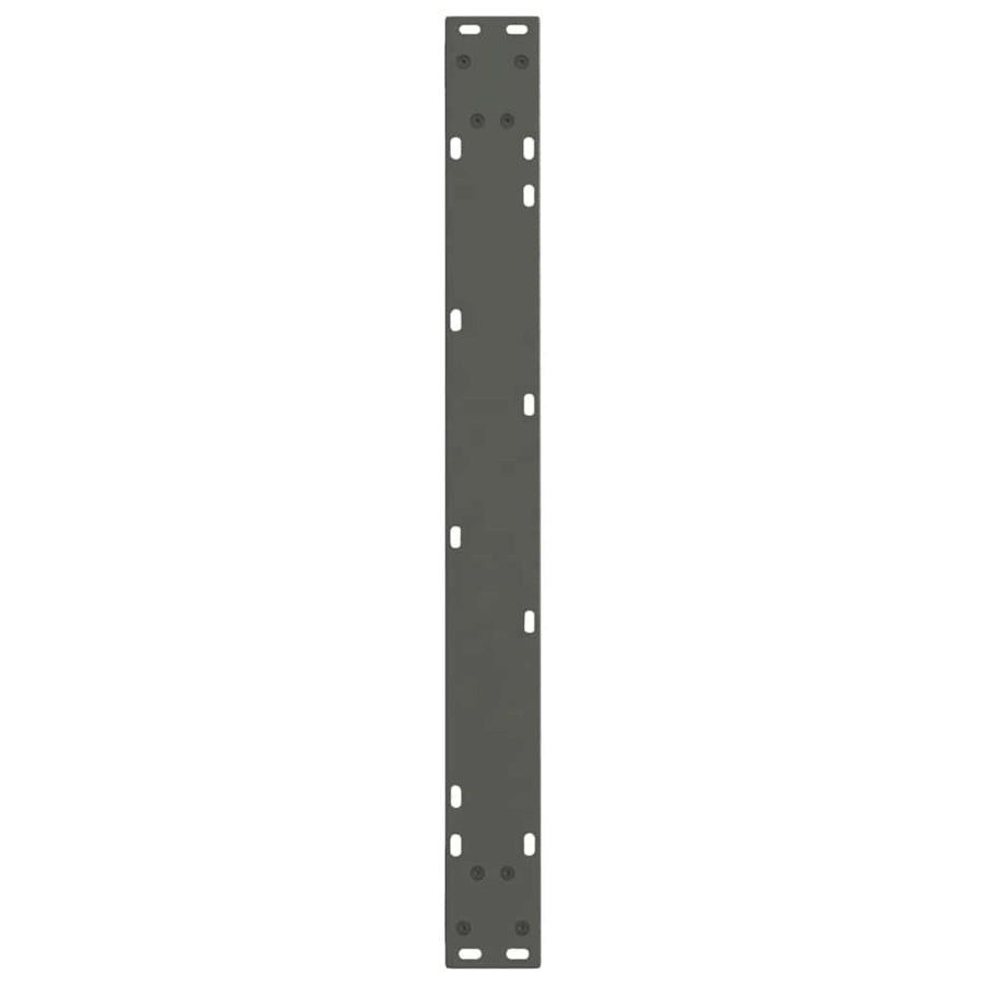 Eettafelpoten 2 st V-vormig 80x(72-73,3) cm staal antraciet