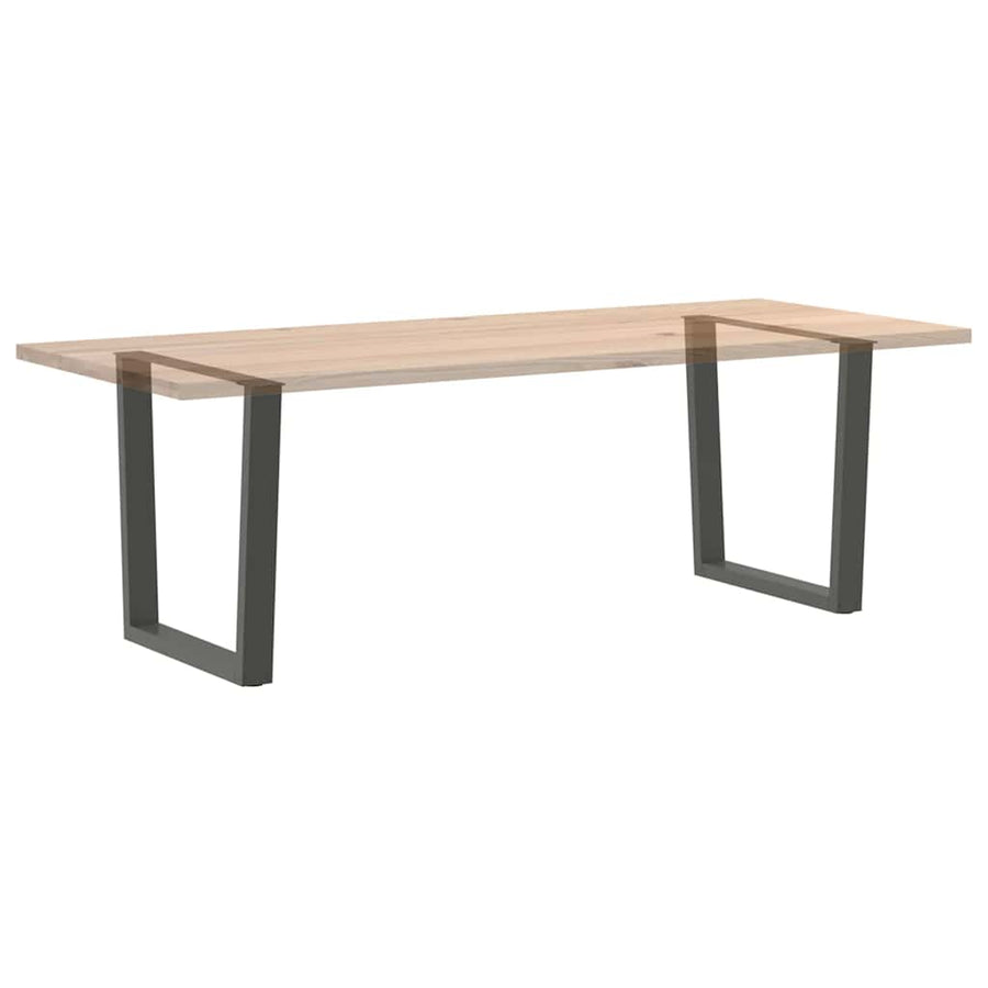 Eettafelpoten 2 st V-vormig 80x(72-73,3) cm staal antraciet