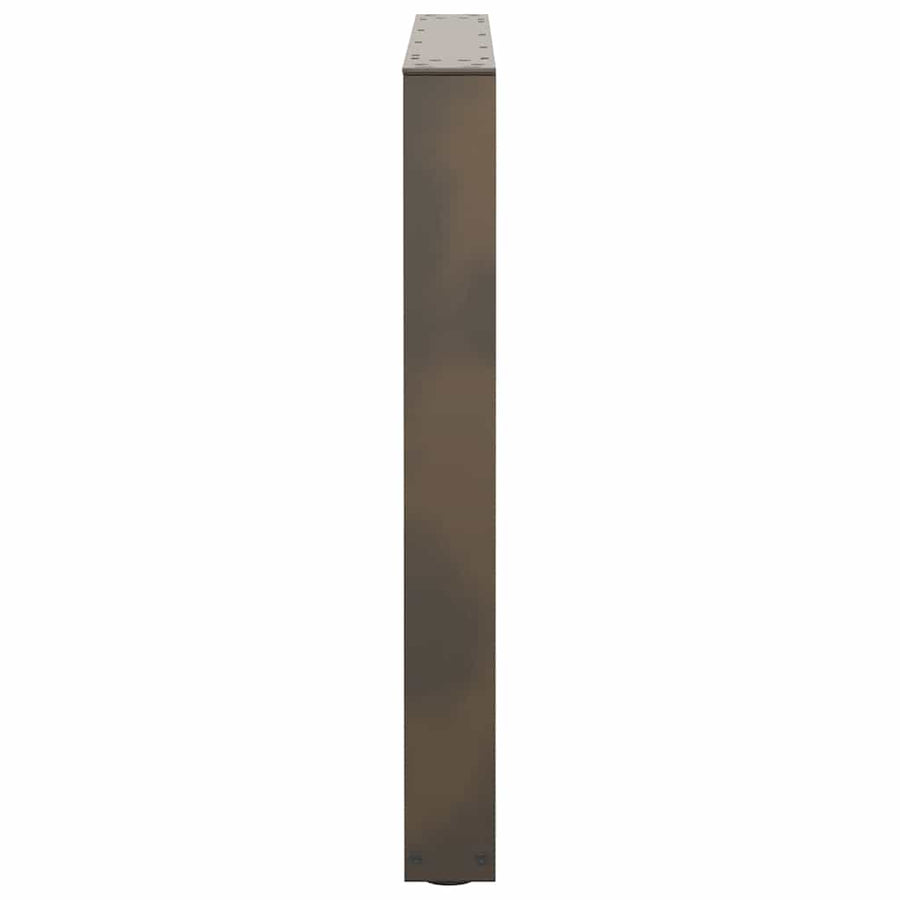 Eettafelpoten 2 st V-vormig 80x(72-73,3) cm staal naturel