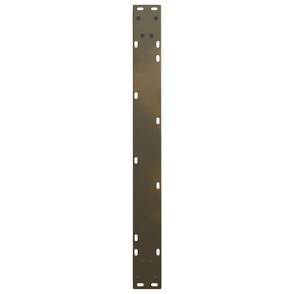 Eettafelpoten 2 st V-vormig 80x(72-73,3) cm staal naturel