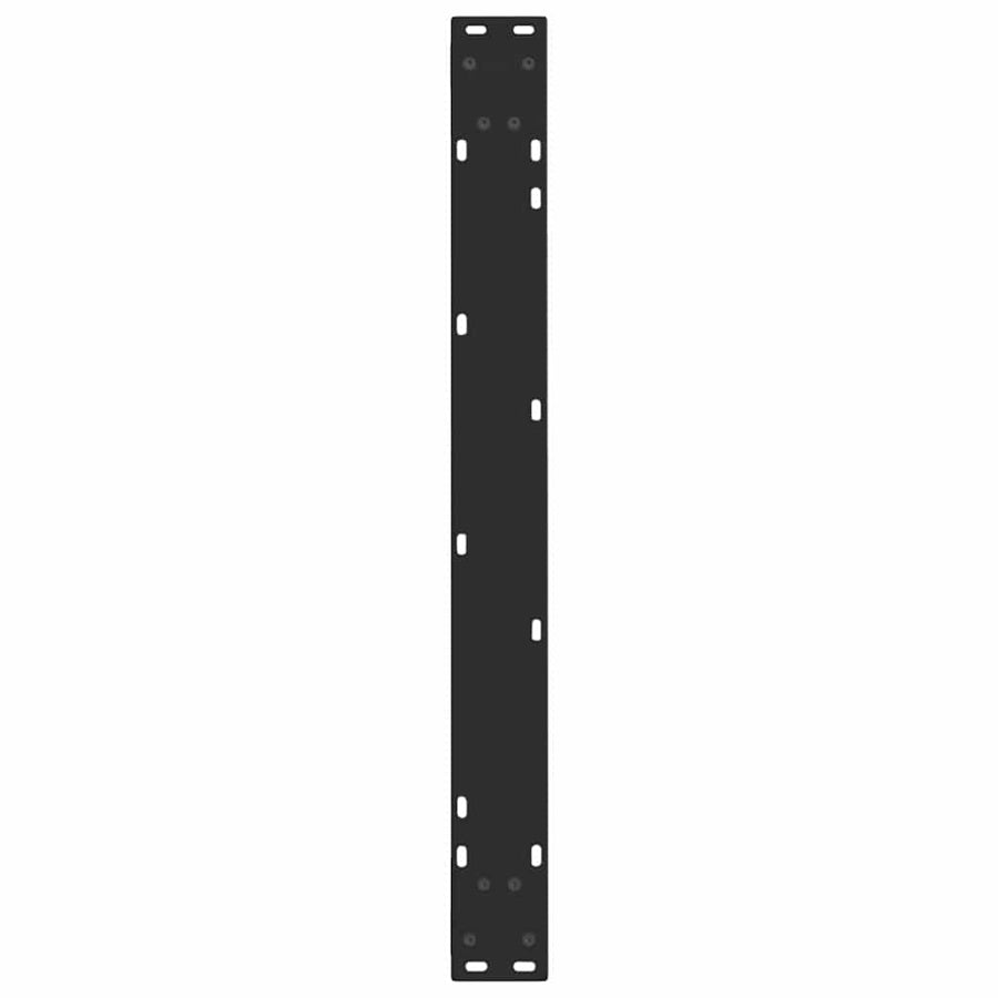 Eettafelpoten 2 st V-vormig 90x(72-73,3) cm staal zwart