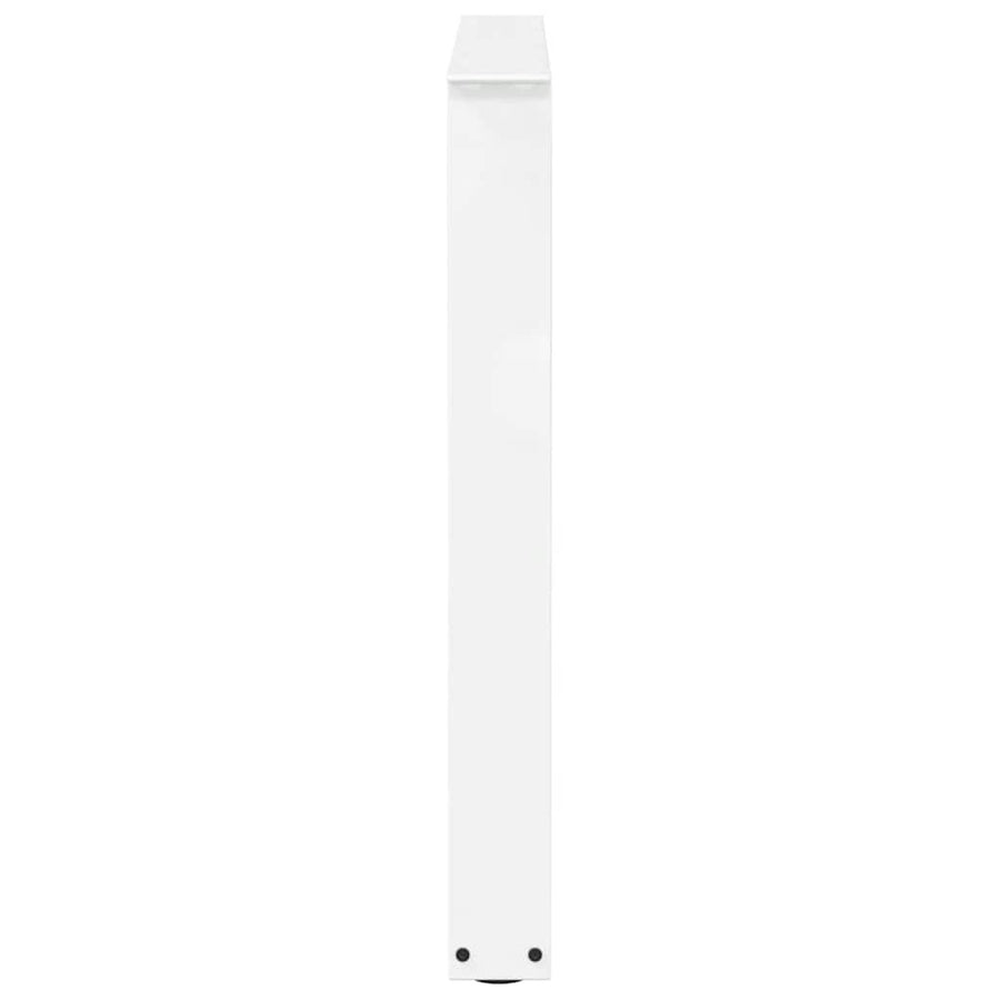 Eettafelpoten 2 st V-vormig 90x(72-73,3) cm staal wit