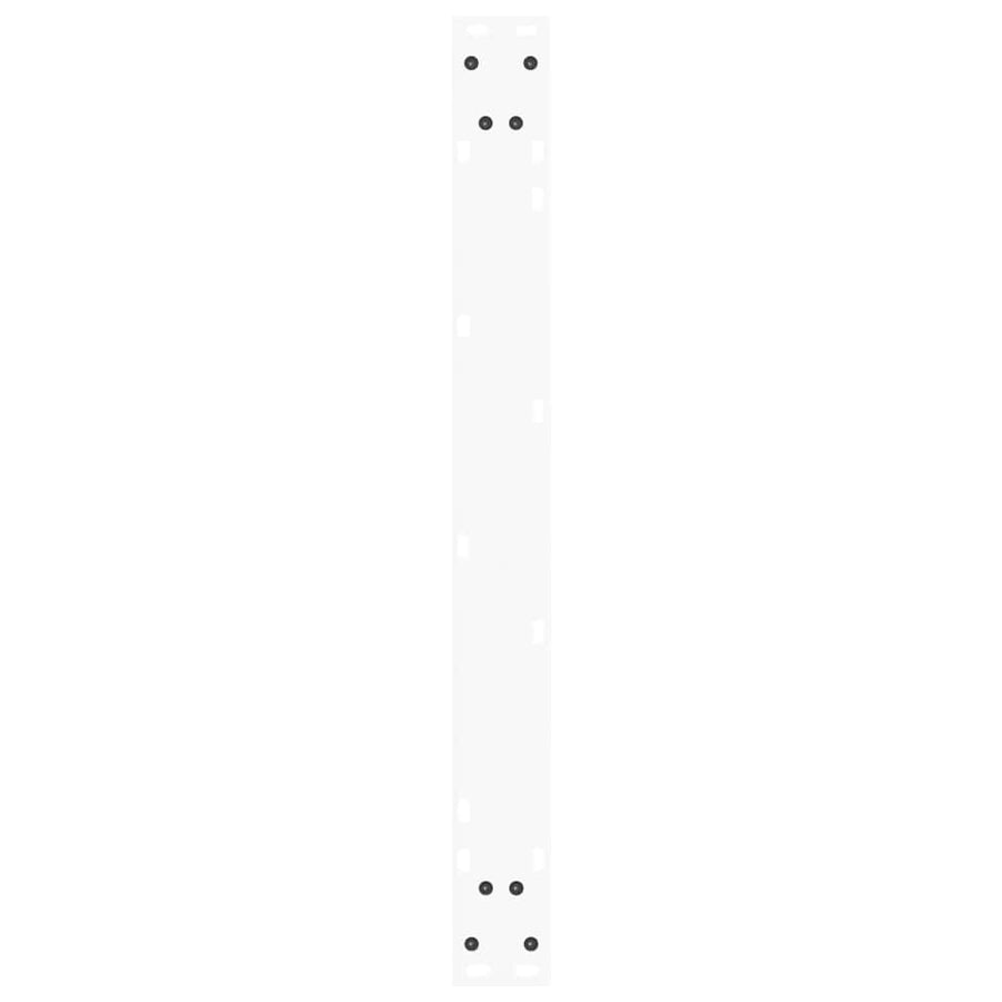 Eettafelpoten 2 st V-vormig 90x(72-73,3) cm staal wit