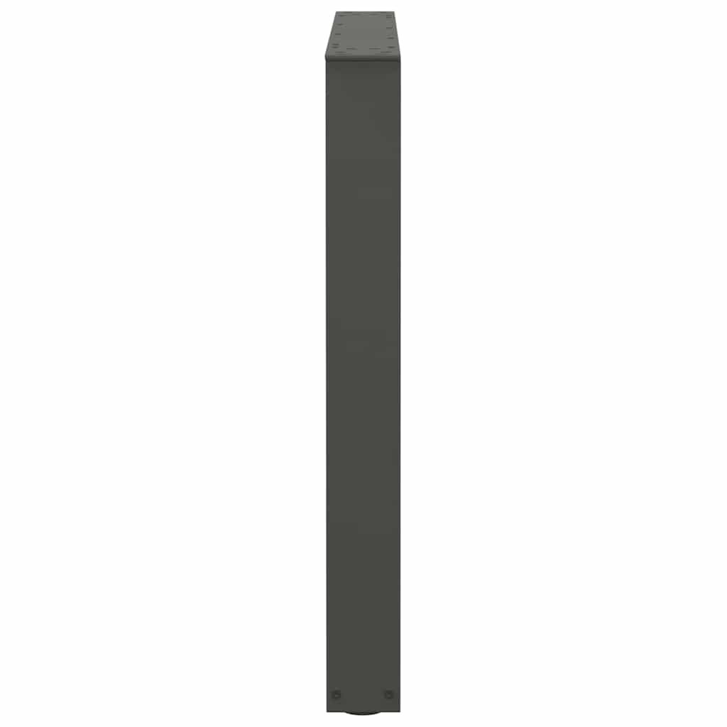 Eettafelpoten 2 st V-vormig 90x(72-73,3) cm staal antraciet
