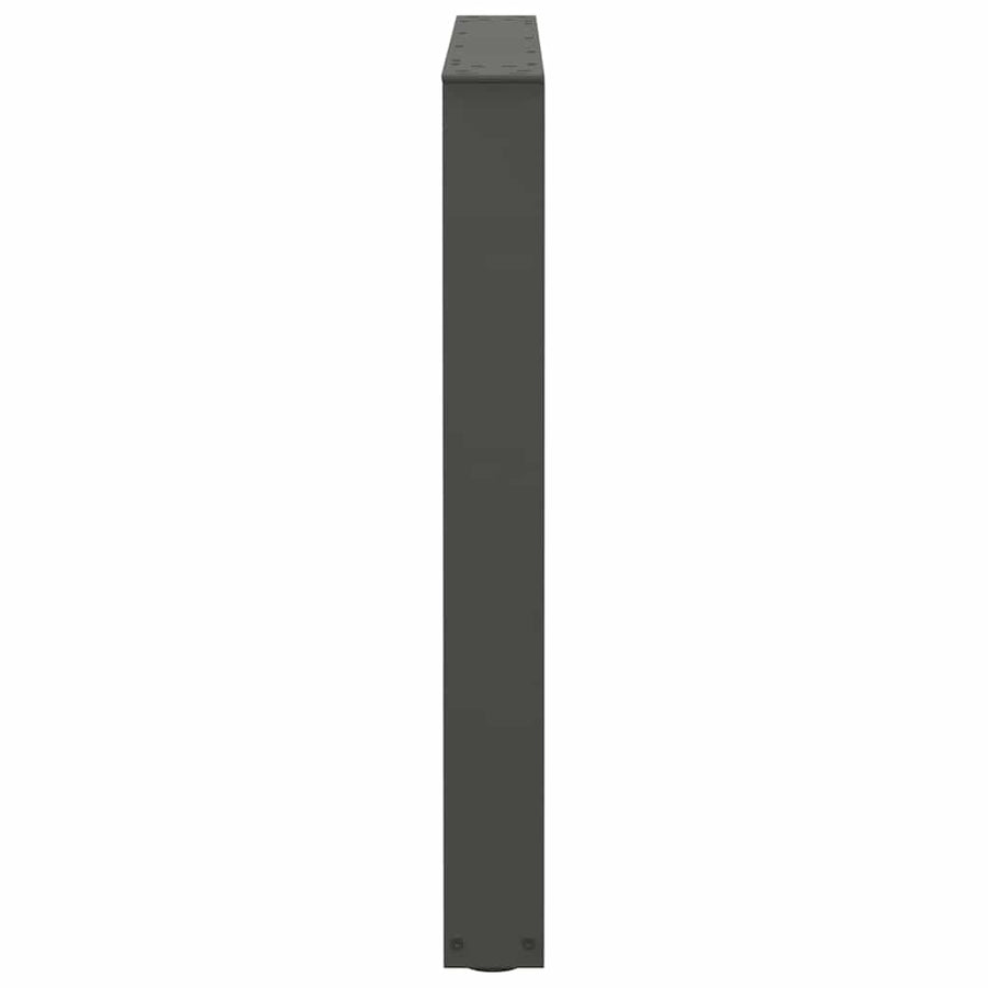 Eettafelpoten 2 st V-vormig 90x(72-73,3) cm staal antraciet
