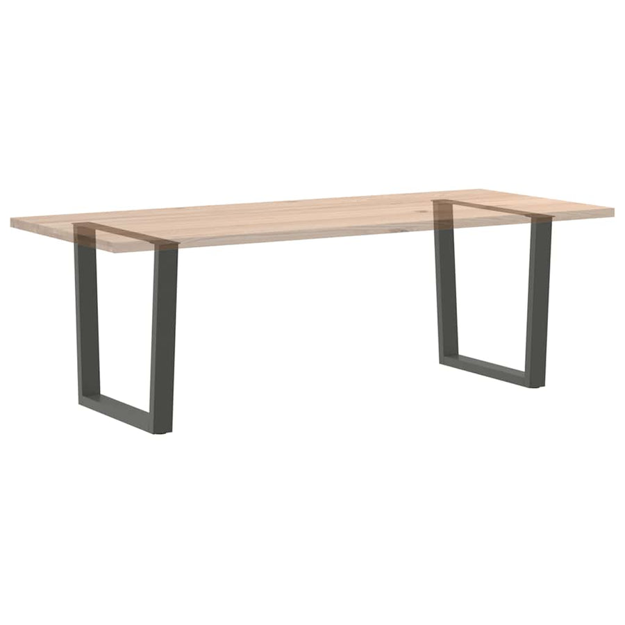 Eettafelpoten 2 st V-vormig 90x(72-73,3) cm staal antraciet