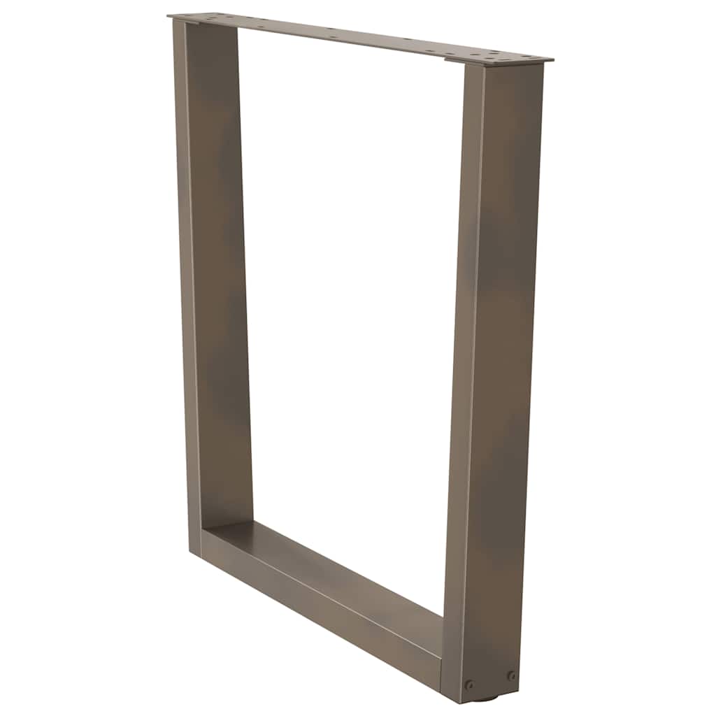 Eettafelpoten 2 st V-vormig 90x(72-73,3) cm staal naturel