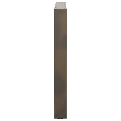 Eettafelpoten 2 st V-vormig 90x(72-73,3) cm staal naturel