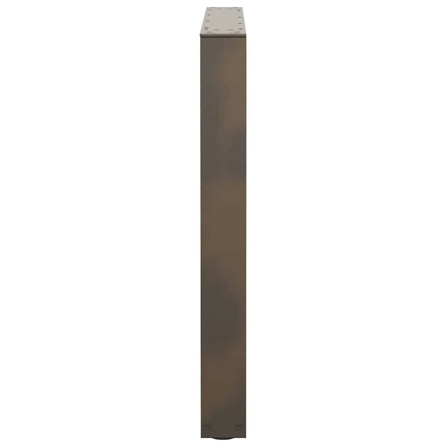 Eettafelpoten 2 st V-vormig 90x(72-73,3) cm staal naturel