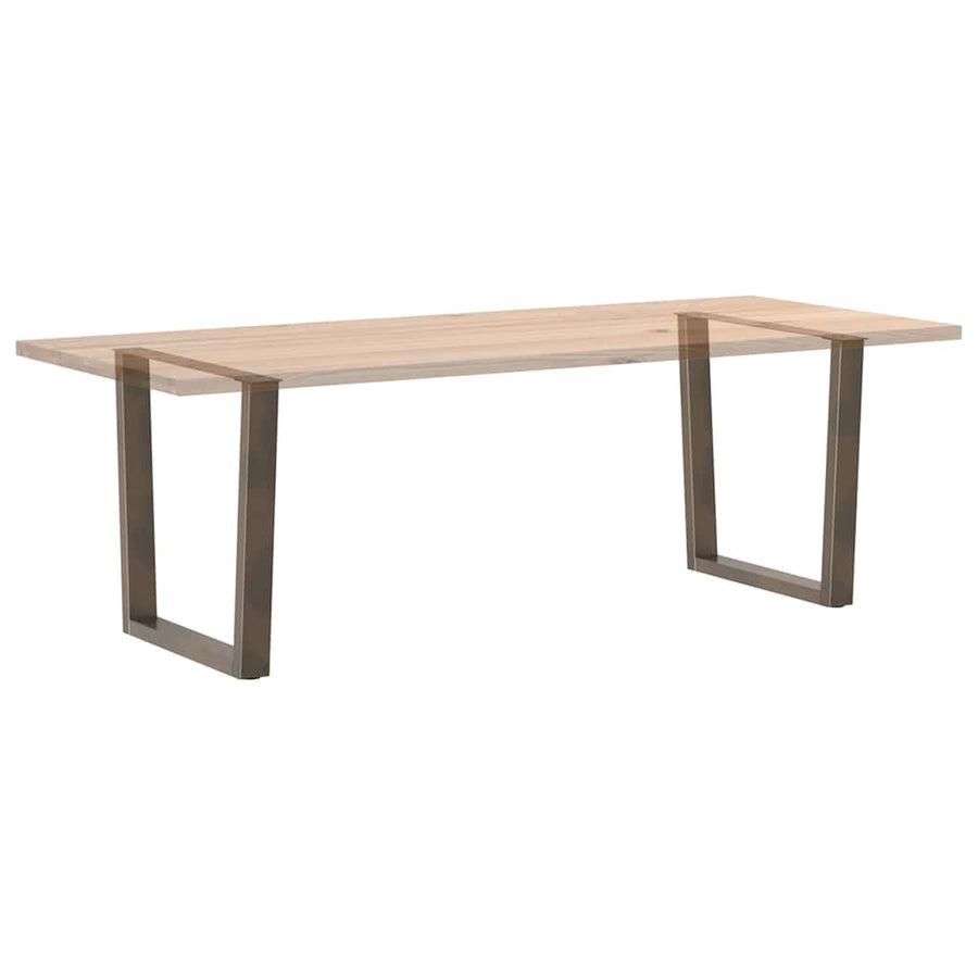 Eettafelpoten 2 st V-vormig 90x(72-73,3) cm staal naturel