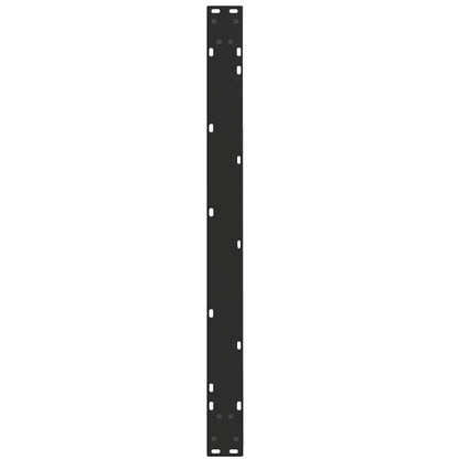 Eettafelpoten 2 st V-vormig 100x(72-73,3) cm staal zwart