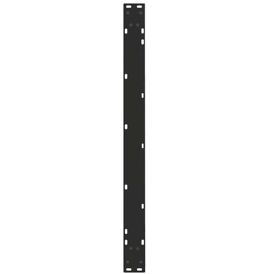 Eettafelpoten 2 st V-vormig 100x(72-73,3) cm staal zwart