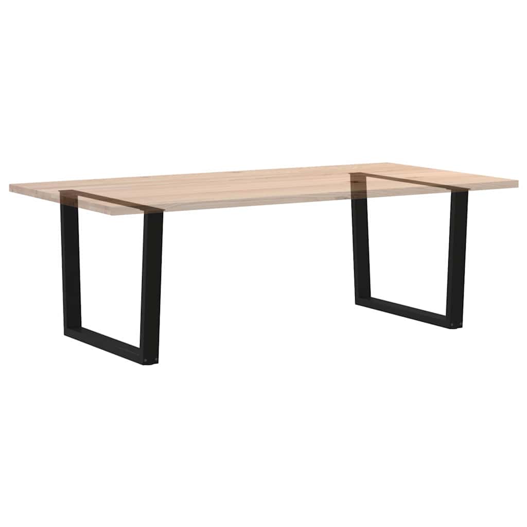 Eettafelpoten 2 st V-vormig 100x(72-73,3) cm staal zwart