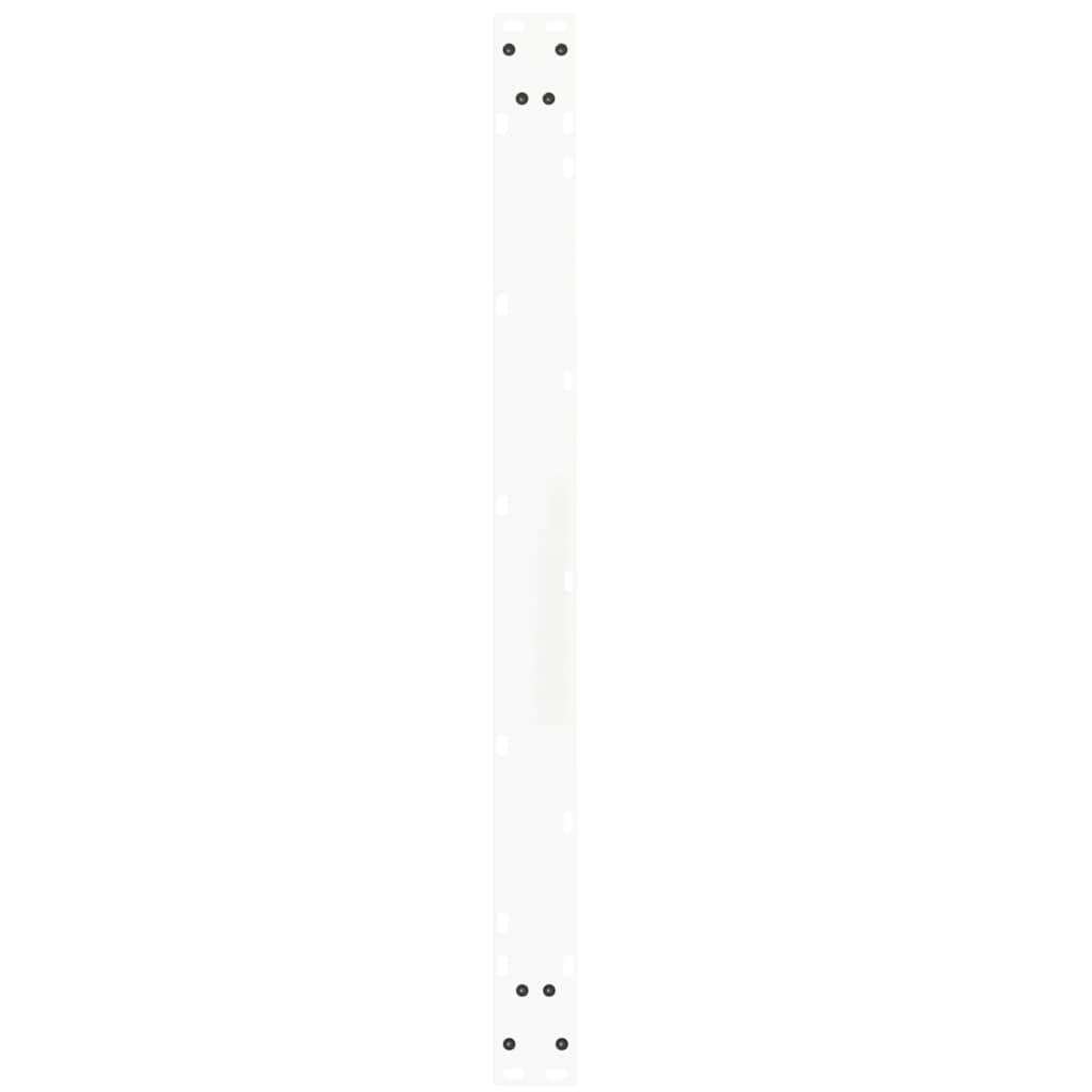 Eettafelpoten 2 st V-vormig 100x(72-73,3) cm staal wit