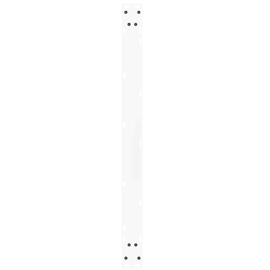 Eettafelpoten 2 st V-vormig 100x(72-73,3) cm staal wit