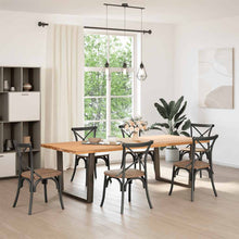 Eettafelpoten 2 st V-vormig 100x(72-73,3) cm staal antraciet