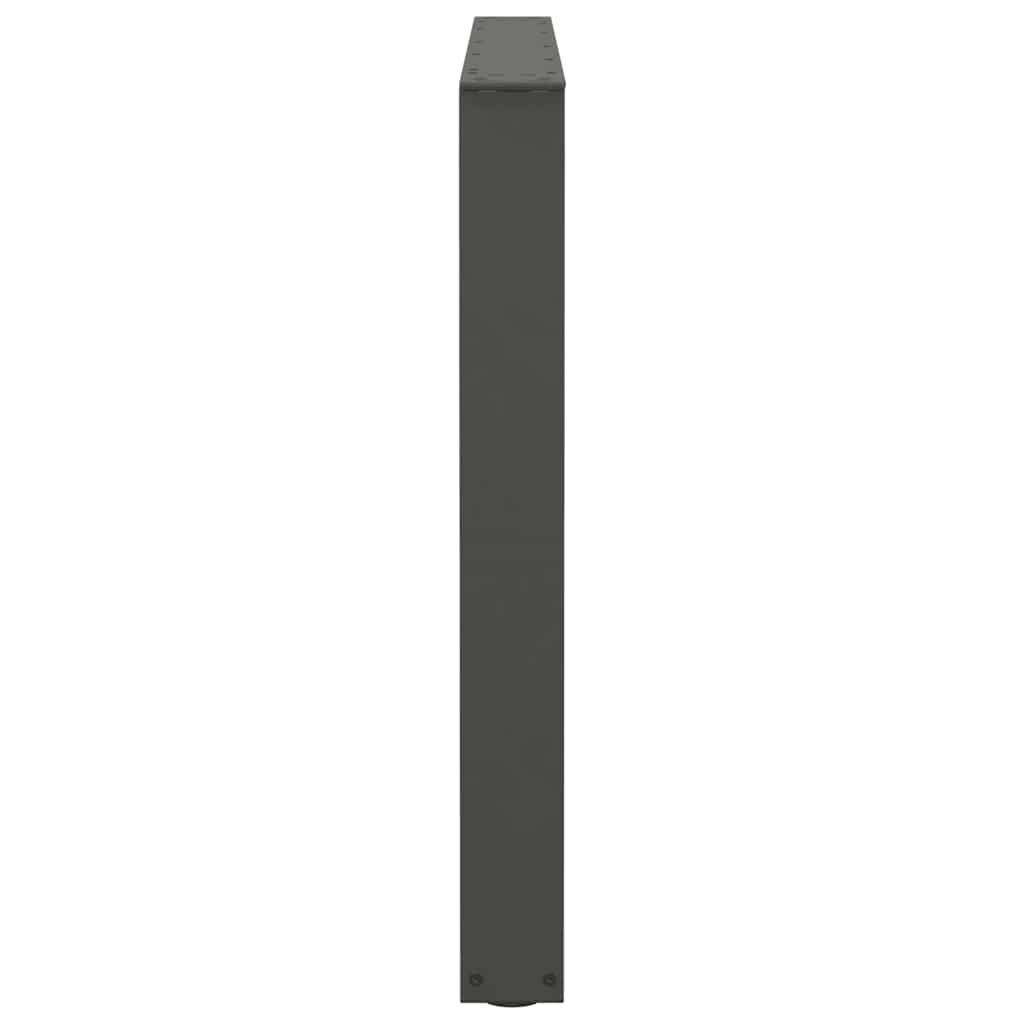 Eettafelpoten 2 st V-vormig 100x(72-73,3) cm staal antraciet