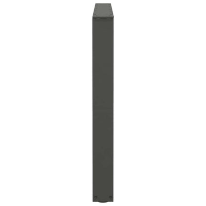 Eettafelpoten 2 st V-vormig 100x(72-73,3) cm staal antraciet