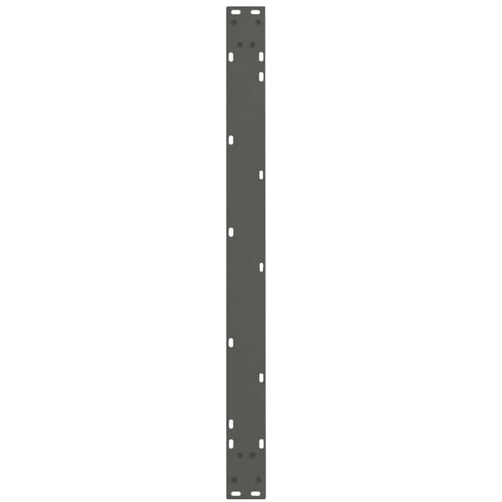 Eettafelpoten 2 st V-vormig 100x(72-73,3) cm staal antraciet