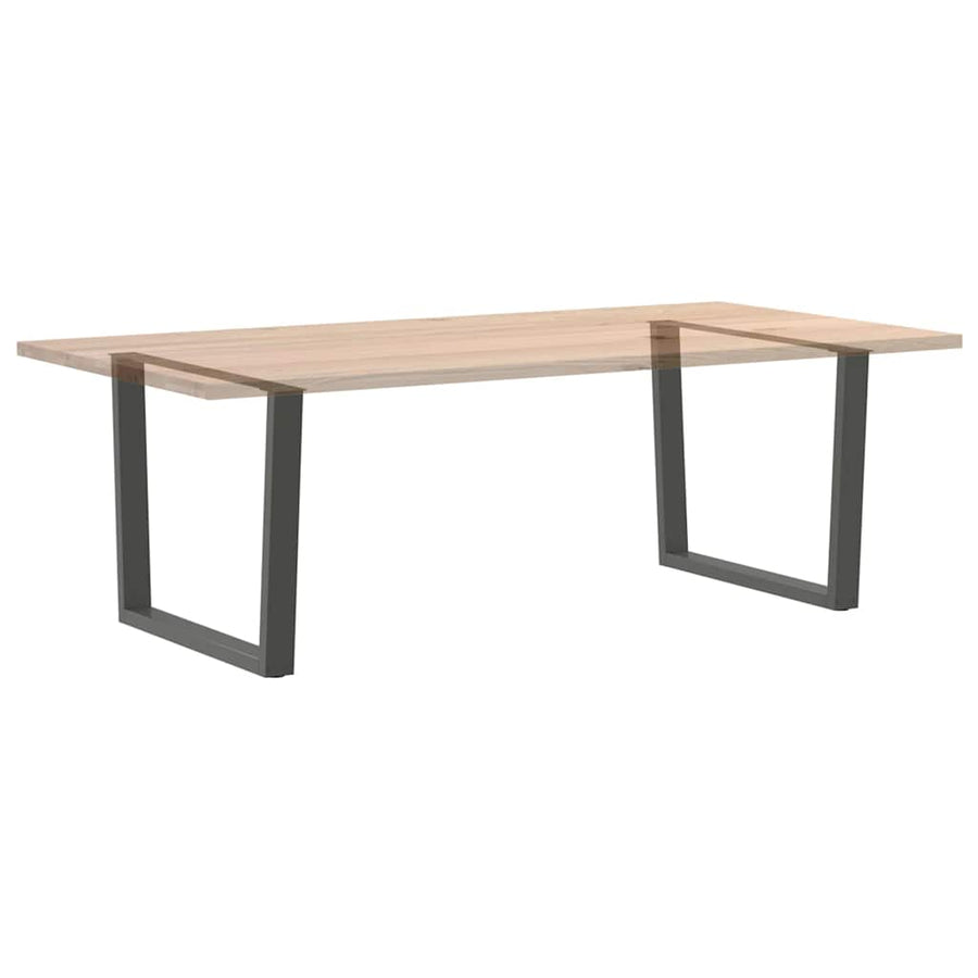 Eettafelpoten 2 st V-vormig 100x(72-73,3) cm staal antraciet