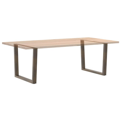 Eettafelpoten 2 st V-vormig 100x(72-73,3) cm staal naturel
