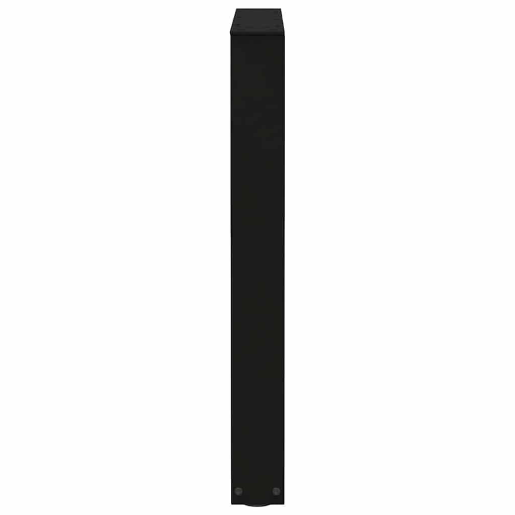Eettafelpoten 3 st V-vormig 70x(72-73,3) cm staal zwart