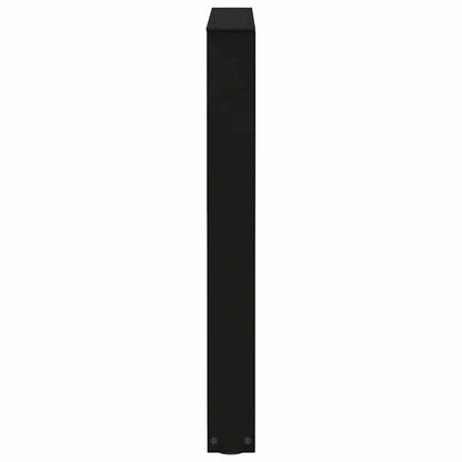 Eettafelpoten 3 st V-vormig 70x(72-73,3) cm staal zwart