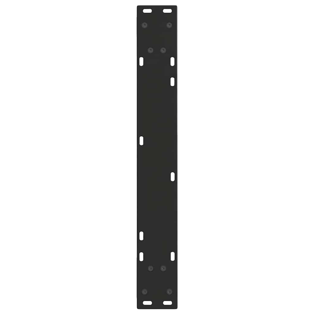 Eettafelpoten 3 st V-vormig 70x(72-73,3) cm staal zwart