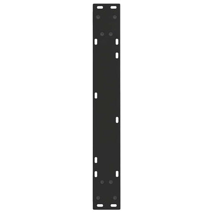 Eettafelpoten 3 st V-vormig 70x(72-73,3) cm staal zwart