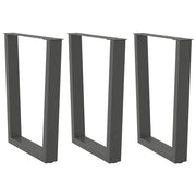 Eettafelpoten 3 st V-vormig 70x72-73,3 cm staal antraciet