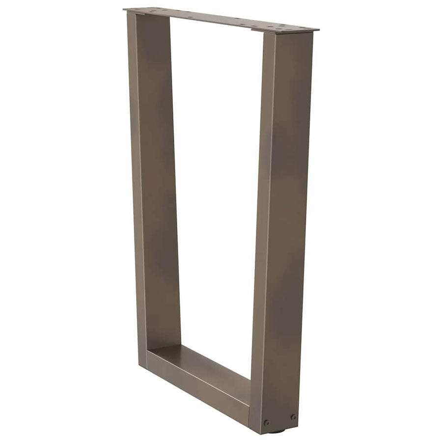 Eettafelpoten 3 st V-vormig 70x(72-73,3) cm staal naturel