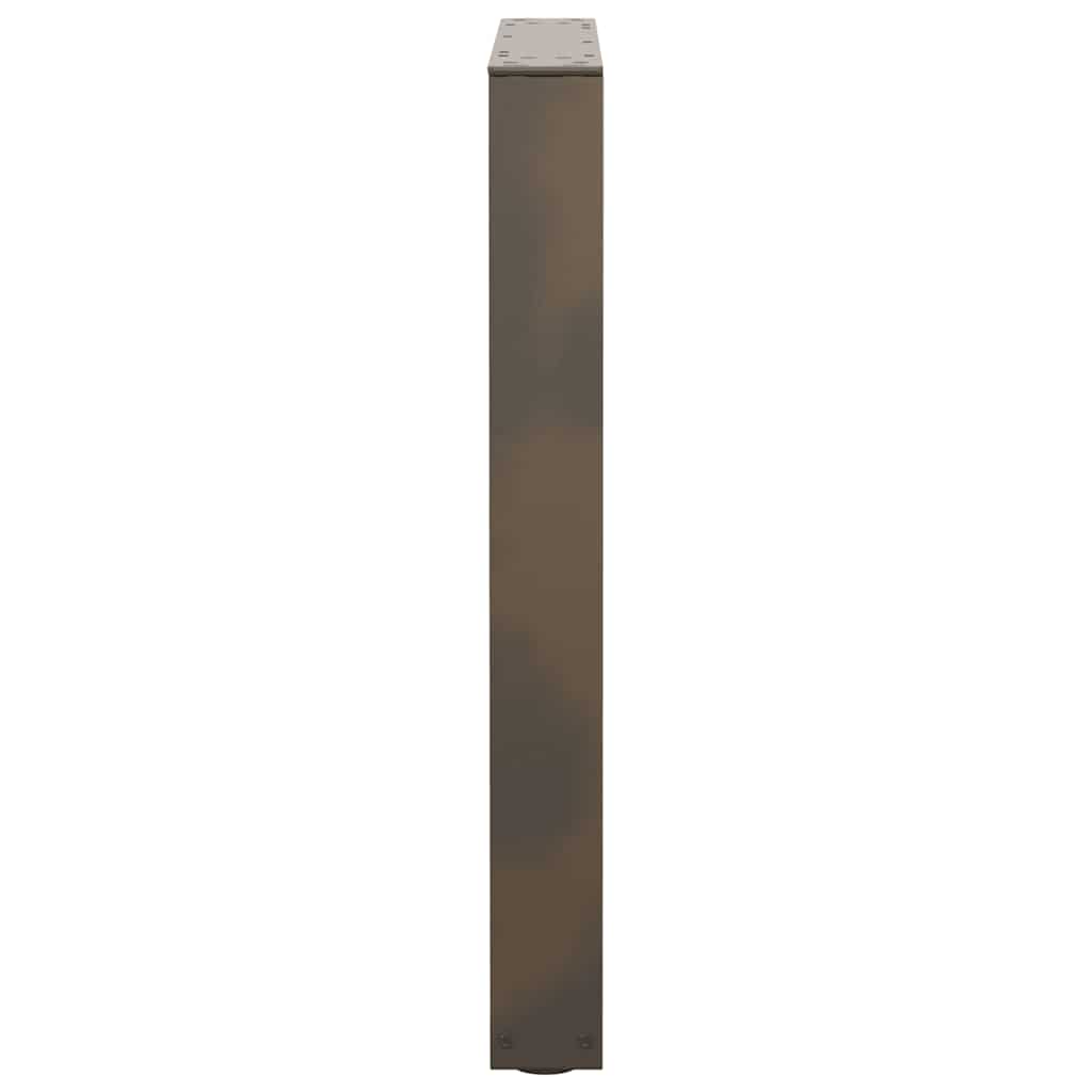Eettafelpoten 3 st V-vormig 70x(72-73,3) cm staal naturel