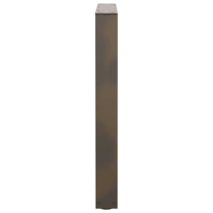 Eettafelpoten 3 st V-vormig 70x(72-73,3) cm staal naturel