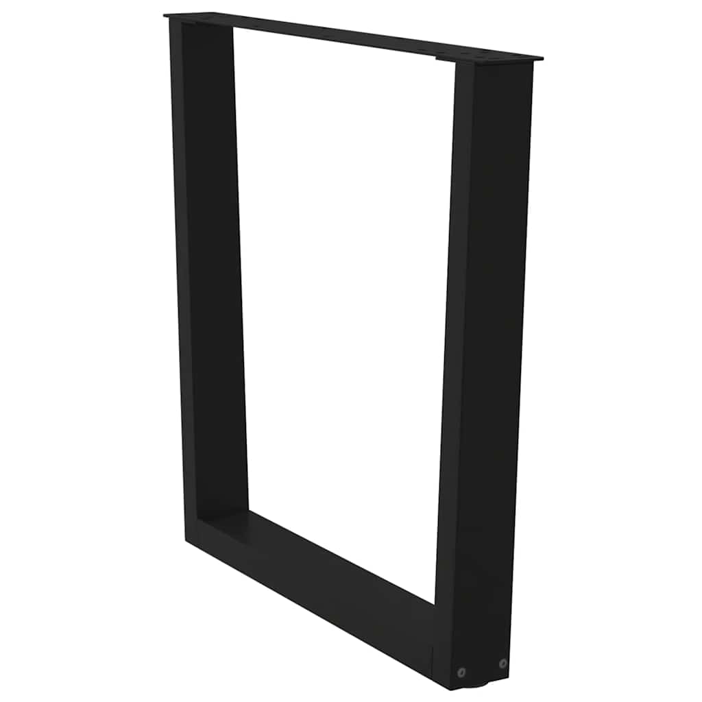 Eettafelpoten 3 st V-vormig 80x(72-73,3) cm staal zwart