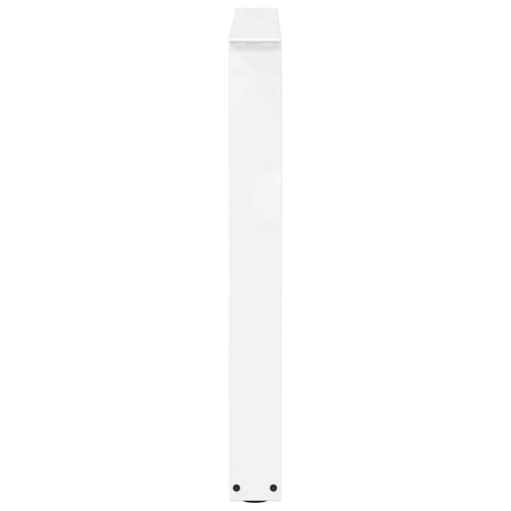 Eettafelpoten 3 st V-vormig 80x(72-73,3) cm staal wit