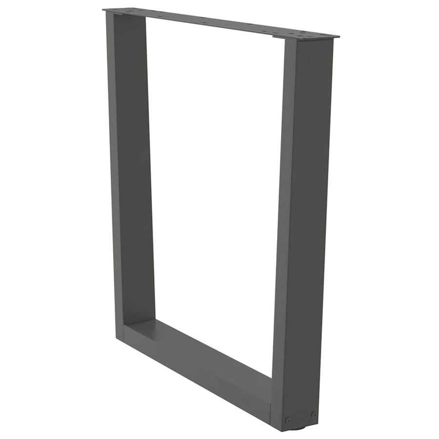 Eettafelpoten 3 st V-vormig 80x(72-73,3) cm staal antraciet
