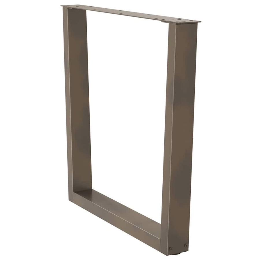 Eettafelpoten 3 st V-vormig 80x(72-73,3) cm staal naturel